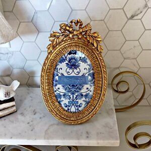 NEW! ORNATE OVAL FRAME Rachel ZOE 4" x 6"